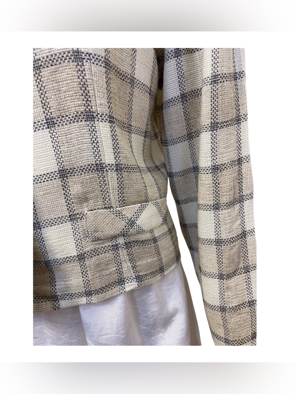Vintage Women's Chelsea Studio Plaid Button-Up Jacket, 16 - Picture 4 of 15